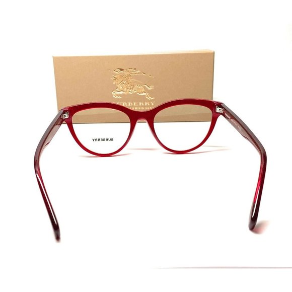Burberry Red Demo 51mm Eyeglasses - Picture 3 of 4